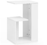 WOHNLING WL5.696 Beistelltisch Weiß 30 cm x 35 cm x 61 cm