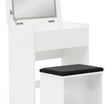 WOHNLING WL5.730 Schminktisch Weiß 40 cm x 60 cm x 81 cm