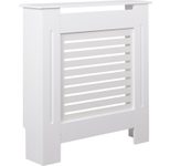 WOHNLING WL5.744 Design Heizkörperverkleidung Weiß 78 cm x 19 cm x 82 cm