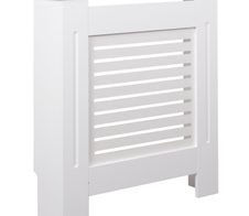 WOHNLING WL5.744 Design Heizkörperverkleidung Weiß 78 cm x 19 cm x 82 cm