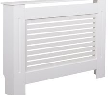 WOHNLING WL5.745 Design Heizkörperverkleidung Weiß 112 cm x 19 cm x 82 cm