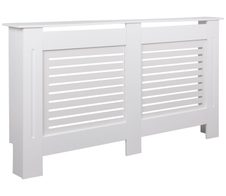 WOHNLING WL5.746 Design Heizkörperverkleidung Weiß 152 cm x 19 cm x 83 cm