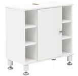 WOHNLING WL5.752 Waschbeckenunterschrank Weiß 60 cm x 32 cm x 64 cm
