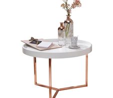 WOHNLING WL5.765 Couchtisch EVA Weiß 58 cm x 58 cm x 42 cm