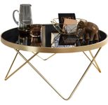 WOHNLING WL5.786 Couchtisch Schwarz 82 cm x 82 cm x 39 cm