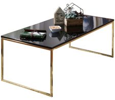 WOHNLING WL5.796 Couchtisch RIVA Schwarz 60 cm x 120 cm x 45 cm