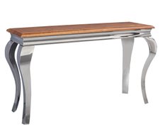 WOHNLING WL5.946 Konsolentisch Silbern 42 cm x 130 cm x 76 cm