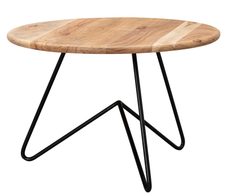 WOHNLING WL5.956 Couchtisch Akazie 60 cm x 60 cm x 39 cm