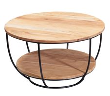 WOHNLING WL5.957 Couchtisch Akazie 60 cm x 60 cm x 34 cm