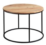 WOHNLING WL5.959 Couchtisch Akazie 60 cm x 60 cm x 43 cm