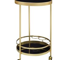 WOHNLING WL6.000 Design Servierwagen Rund Ø 45cm