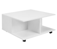 WOHNLING WL6.066 Design Couchtisch Weiß 70 cm x 70 cm x 36 cm
