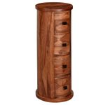 WOHNLING WL6.148 Design Sideboard Sheesham 35 cm x 35 cm x 85 cm