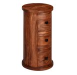 WOHNLING WL6.149 Design Sideboard Braun 35 cm x 35 cm x 65 cm