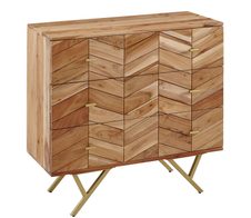 WOHNLING WL6.161 Sideboard Braun 40 cm x 90 cm x 86 cm