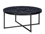 WOHNLING WL6.247 Couchtisch Schwarz 80 cm x 80 cm x 35 cm