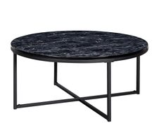 WOHNLING WL6.247 Couchtisch Schwarz 80 cm x 80 cm x 35 cm