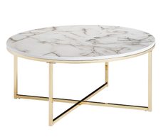 WOHNLING WL6.248 Couchtisch Weiß 80 cm x 80 cm x 35 cm