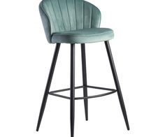 WOHNLING Barhocker WL6.289 Samt grün