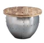 WOHNLING WL6.310 Couchtisch Silbern 60 cm x 60 cm x 43 cm