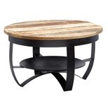 WOHNLING WL6.327 Couchtisch Schwarz 60 cm x 60 cm x 34 cm