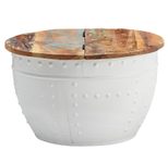 WOHNLING WL6.328 Couchtisch Weiß 60 cm x 60 cm x 36 cm