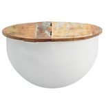 WOHNLING WL6.334 Couchtisch Weiß 60 cm x 60 cm x 34 cm