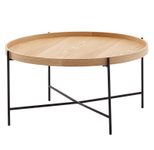 WOHNLING WL6.493 Couchtisch Braun 78 cm x 78 cm x 40 cm