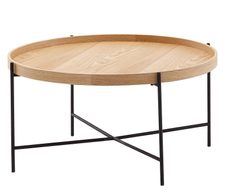 WOHNLING WL6.493 Couchtisch Braun 78 cm x 78 cm x 40 cm