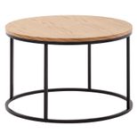 WOHNLING WL6.511 Couchtisch Braun 70 cm x 70 cm x 45 cm