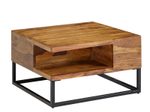 WOHNLING WL6.535 Couchtisch Sheesham 60 cm x 60 cm x 35 cm