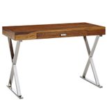 WOHNLING WL6.539 Schreibtisch Sheesham 120 cm x 55 cm x 78 cm