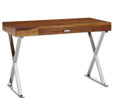 WOHNLING WL6.539 Schreibtisch Sheesham 120 cm x 55 cm x 78 cm