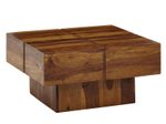 WOHNLING WL6.549 Couchtisch Sheesham 58 cm x 58 cm x 30 cm