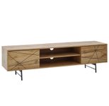 WOHNLING WL6.579 TV-Kommode Braun 160 cm x 40 cm x 45 cm