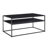 WOHNLING WL6.601 Couchtisch Schwarz 100 cm x 60 cm x 45 cm