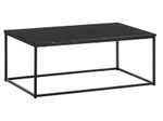 WOHNLING WL6.607 Couchtisch Mamor Schwarz 100 cm x 60 cm x 40 cm