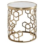 WOHNLING WL6.629 Beistelltisch Weiß 46 cm x 46 cm x 55 cm