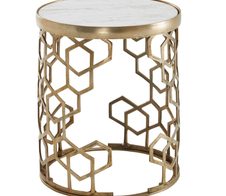 WOHNLING WL6.629 Beistelltisch Weiß 46 cm x 46 cm x 55 cm