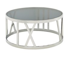 WOHNLING WL6.674 Couchtisch Silbern 60 cm x 60 cm x 30 cm