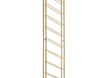 WOHNLING WL6.687 Weinregal Wand Gold 36 cm x 8 cm x 150 cm