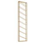 WOHNLING WL6.687 Weinregal Wand Gold 36 cm x 8 cm x 150 cm