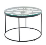 WOHNLING WL6.688 Couchtisch Schwarz 60 cm x 60 cm x 43 cm