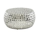 WOHNLING WL6.691 Couchtisch Silbern 66 cm x 66 cm x 32 cm