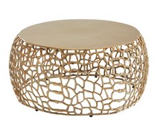 WOHNLING WL6.696 Couchtisch Gold 66 cm x 66 cm x 30 cm