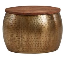 WOHNLING WL6.705 Couchtisch Gold 60 cm x 60 cm x 40 cm