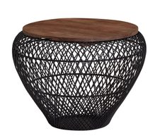 WOHNLING WL6.707 Couchtisch Schwarz 60 cm x 60 cm x 45 cm