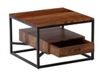 WOHNLING WL6.721 Couchtisch Sheesham 60 cm x 60 cm x 40 cm