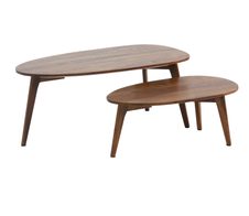 WOHNLING WL6.724 Design Couchtisch (2er Set) Sheesham 100 cm x 50 cm x 42 cm