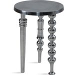 WOHNLING WL6.756 Beistelltisch Silbern 44 cm x 44 cm x 63 cm